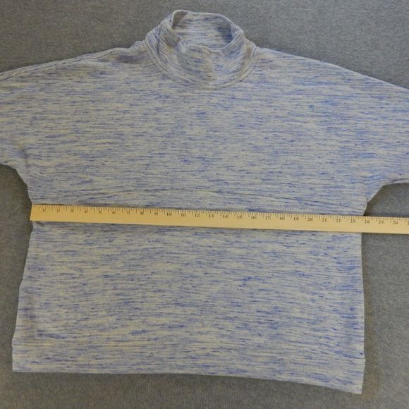 Hatch Blue and Gray Turtleneck Sweatshirt - Picture 2 of 9